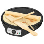 Bestron crêpière electrique, machine a Crepe pour crêpes de Ø 30 cm, y compris distributeur de pâte & spatule à crêpes, avec rev