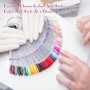AiQInu 100 Pièces Nuancier Ongles, Présentoir Ongles Nuancier, Palette Maquillage Vernis à Ongles,Transparentes, Accessoire Ongl