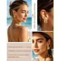Ensemble de boucles d'oreilles créoles en or - Petites boucles d'oreilles - Cadeau fantaisie - Hypoallergéniques - Pour fête d'a
