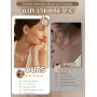 KRFY Parure Bijoux Femme Bijoux Acier Inoxydable Femme Or Argent Boucle d'oreille Bracelet Collier Perle Zircon Cubique Créoles 