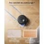 Proscenic Robot Aspirateur Laveur,8000Pa 200Mins Aspirateur Robot avec Serpillière et Vidage Automatique Station,Navigation Lida