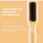 SWEET VIEW Brosse à poils de sanglier pour coiffer en arrière en douceur, pour cheveux rebelles, frisés, queue de cheval élégant