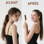 SWEET VIEW Brosse à poils de sanglier pour coiffer en arrière en douceur, pour cheveux rebelles, frisés, queue de cheval élégant