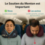 FLOWZOOM Comfy Oreiller de Voyage en Mousse à Mémoire de Forme pour Avion et Voiture – Coussin pour Avion Réglable, Soutien à 36