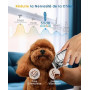 Oneisall Tondeuse à poils pour chiens de haute qualité, tondeuse sans fil entièrement étanche IPX7, adaptée aux poils longs et é