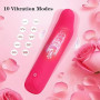 Trustown Petit vibromasseur pour femmes Mini vibromasseur clitoridien étanche Entièrement en silicone 10 modes Masseur pour doig