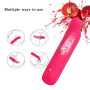 Trustown Petit vibromasseur pour femmes Mini vibromasseur clitoridien étanche Entièrement en silicone 10 modes Masseur pour doig