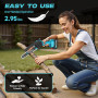 CEEPUY Mini Tronçonneuse à Batterie 2x4000 mAh, 6 Pouces Tronçonneuse Électrique Sans Fil Avec Injecteur d'Huile et Chaîne de Re