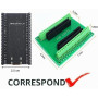 DUBEUYEW 3 Pack ESP32-WROOM-32U USB-C ESP32 DevKitC V4 avec Kit d'Antennes