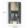 DUBEUYEW 3 Pack ESP32-WROOM-32U USB-C ESP32 DevKitC V4 avec Kit d'Antennes