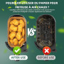 PETHREE Papier Cuisson Air Fryer, 100 Pcs Air Fryer Papier Cuisson pour Philips Dual Basket 3000/5000 Série 6L/3L, Papier Airfry