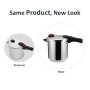 Amazon Basics Autocuiseur en acier inoxydable avec cuiseur vapeur et anneau en silicone supplémentaire, 9 L avec Panier