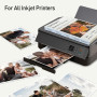 Cartridgeify Papier photo Brillant, 200 g/m², Pack de 120 feuilles, Format A4 (21x29,7cm), Idéal pour Impressions Jet d'Encre