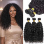 Tissage Bresilien en lot Cheveux Humain Kinky Curly Bundles Tissage Bouclé Naturel Mèches Brésiliennes Human Hair Extensions Nat