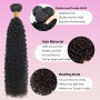 Tissage Bresilien en lot Cheveux Humain Kinky Curly Bundles Tissage Bouclé Naturel Mèches Brésiliennes Human Hair Extensions Nat