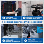 DongCheng Marteau perforateur sans fil 20V, 2,8 J SDS-plus (1 batterie) | Max de perçage 24 mm (Béton), Moteur sans balais, Embr