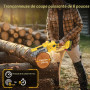 4 en 1 Tronconneuse à Batterie&Secateur Electrique avec Perche Télescopique | Portée Max Jusqu'à 4,2m, 1000 W Moteur & 2 Batteri