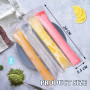 Lot de 100 sacs à glace jetables avec entonnoir, sacs sans BPA, sachets à sucettes glacées pour fabrication de glaces à la maiso