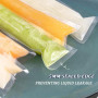 Lot de 100 sacs à glace jetables avec entonnoir, sacs sans BPA, sachets à sucettes glacées pour fabrication de glaces à la maiso