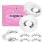 Crislashes Kit de faux cils magnetique avec applicateur, cils-magnetique sans eyeliner ni colle, faux cils magnétique faciles à
