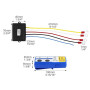 QWORK® Télécommande pour treuil, télécommande radio pour treuil électrique, portée 30-70 m, 12V, piles non incluses