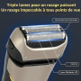 AOOWU Rasoir Électrique Pour Homme, Rasoir Électrique Rasage à Sec Et Humide, Ipx6 Étanche Recharge De Type C Rasoir À Grille Sa
