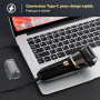 AOOWU Rasoir Électrique Pour Homme, Rasoir Électrique Rasage à Sec Et Humide, Ipx6 Étanche Recharge De Type C Rasoir À Grille Sa