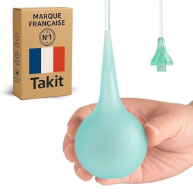 Poire Lavement Oreilles 75ml Haute Précision - Seringue Auriculaire Souple pour Nettoyage du Cérumen - Retrait de Bouchon d'Orei