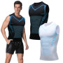 Ronronner Lot de 2 gilets sculptants ioniques 2024, pour homme, gainant, gainant, tissu respirant en soie glacée, vêtements de s