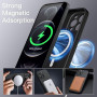 JETech Coque Silicone Magnétique pour iPhone 12 Pro Max, Noir | Compatible avec MagSafe, Toucher Soyeux, Protection Complète de