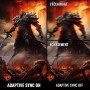 Minifire Écran Gaming 24 Pouces, 180 Hz, 1ms, Full HD(1920 x 1080) écran sans Cadre, Adpitive Sync, HDMI 1.4 & DP 1.2, 300Nits,