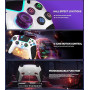 SZPACMATE Manette sans fil pour PS4/PS3/Switch/PC/iOS/Android/Steam Deck, avec 8 éclairage RGB/Joystick Effect Hall/Batterie 100