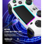 SZPACMATE Manette sans fil pour PS4/PS3/Switch/PC/iOS/Android/Steam Deck, avec 8 éclairage RGB/Joystick Effect Hall/Batterie 100