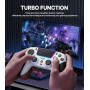 SZPACMATE Manette sans fil pour PS4/PS3/Switch/PC/iOS/Android/Steam Deck, avec 8 éclairage RGB/Joystick Effect Hall/Batterie 100