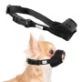 Museliere pour Chiens XS Noir | Muselière en Nylon Réglable Doux et Respirant Anti Aboiement Anti-Morsure Anti-Mastication pour