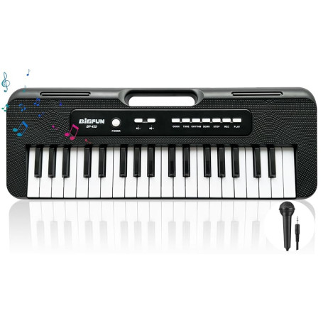 Clavier de Piano pour Enfants, 37 Touches de Piano pour Enfants, Piano Musical avec Microphone, Portable, éducatif, Noël, Cadeau