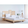 Todocama - Drap Housse réglable en Microfibre brossé Extra Doux. Lit 80 x 190/200 cm, Blanc
