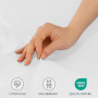 Dreamzie - Drap Housse 140x190/200 - Blanc - 100% Jersey Coton Certifié Oeko Tex - Drap-Housse 140x190/200