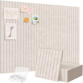 Lifewit Tableau en Feutre Adhésif Décoratif Haut de Gamme, Lot de 12 Panneaux-120x90 cm, Idéal pour Afficher Notes et Photos au