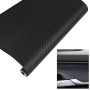 30cm x 1,52m Film Vinyle Autocollant en Fibre de Carbone 3D Noir, Autocollant 3D en Fibre de Carbone pour Intérieur et Extérieur