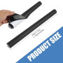 30cm x 1,52m Film Vinyle Autocollant en Fibre de Carbone 3D Noir, Autocollant 3D en Fibre de Carbone pour Intérieur et Extérieur