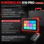 KINGBOLEN Valise Diagnostic Auto K10 Pro, OBD2 Diagnostic français pour système Complet avec 50+ Réinitialisations, Codes ECU, C