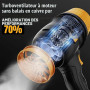 LPQKCcY Souffleur Batterie, Souffleur Feuille sans Fil Turbo Soufflette avec Batteries, Souffleuse à Poussière Electrique pour s