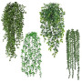 Auauraintt 4 Pcs Plante Artificielle Tombante, 55-80cm Plantes Suspendues | Plantes Artificielles Interieur et Exterieur,pour Bu