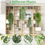 Auauraintt 4 Pcs Plante Artificielle Tombante, 55-80cm Plantes Suspendues | Plantes Artificielles Interieur et Exterieur,pour Bu