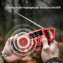 Radio Portable Chargeur Solaire, GEMMAC AM/FM/SW Radio Dynamo Chargeur de Téléphone avec 2000mAh Power Bank/SOS Alarm/Lampe Poch