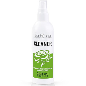 LaRosa Nail CLEANER ongles degraissant SPRAY 250 ml pour essuyer la base de vernis gel pour manucure UV LED - Pour désinfecter l
