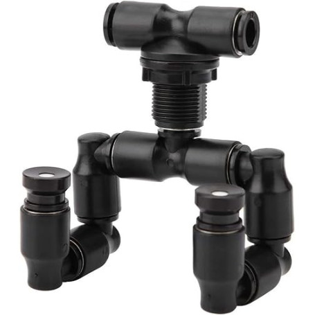KSTE Brumisateur Aquarium, Reptiles brumisateur Mist Sprinkler Rainforest réservoir 360 Aquarium système réglable Connect 1/4 ''