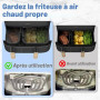 2 Pcs Accessoires Grille Anti Projection Air Fryer pour Philips Dual Basket Série 3000-5000 9 L (3 L/6 L), Réutilisable Accessoi