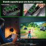 Batterie Rechargeable pour Manette Xbox, 4 Batteries Haute Capacité 6200mWh avec Chargeur/Éclairage RGB Refroidissant/25h d'Auto